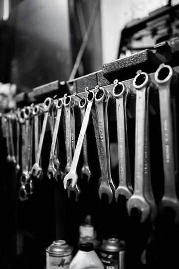 wrenches hanging