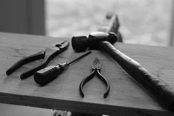 pliers and hammer