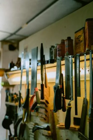 tool wall warm light